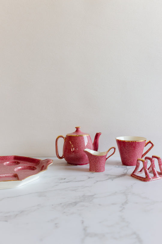 royal winton grimwades pink breakfast set