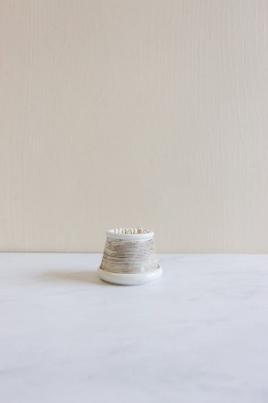 antique french ceramic match strike