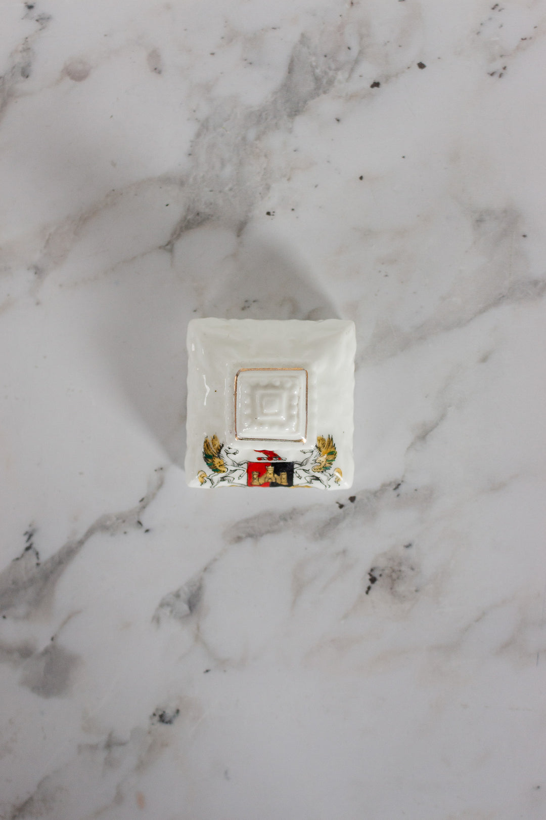trio of miniature English porcelain souvenirs