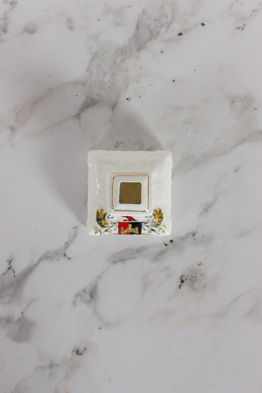 trio of miniature English porcelain souvenirs