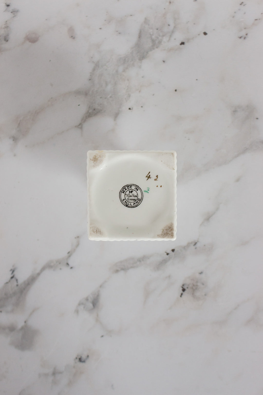 trio of miniature English porcelain souvenirs