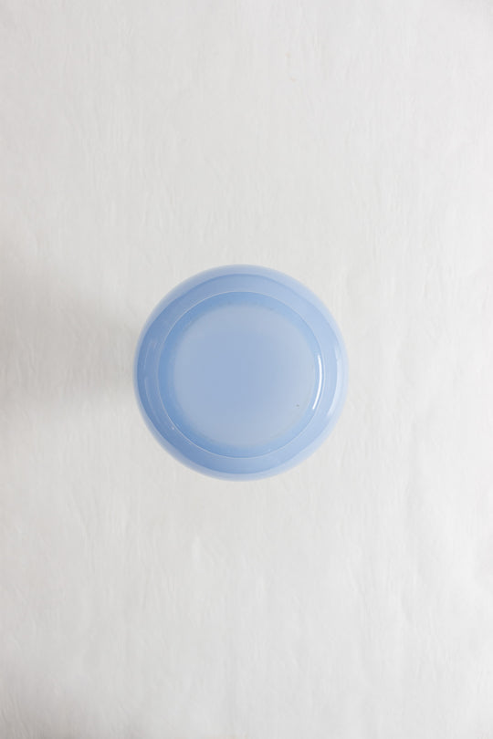 vintage french striped blue opaline carafe
