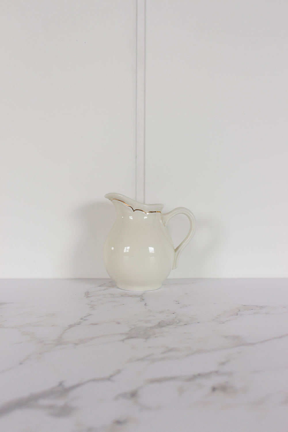 vintage french porcelaine de chauvigny bistro pitcher