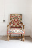 pair of 19th century French Louis XIV style tapestry & gilt walnut armchairs