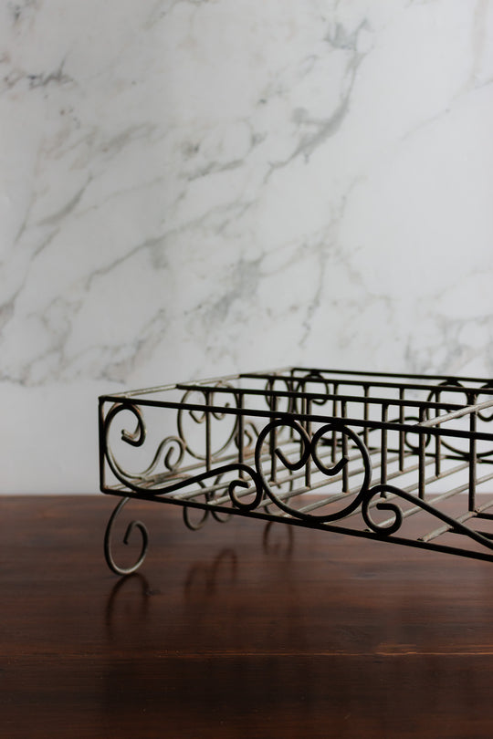 vintage french metal drying rack