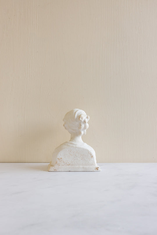antique French porcelain bisque bust