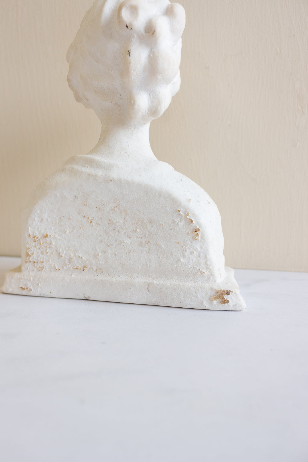 antique French porcelain bisque bust