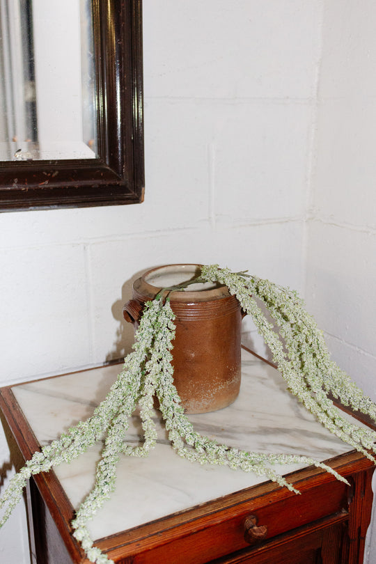 antique french stoneware confit pot