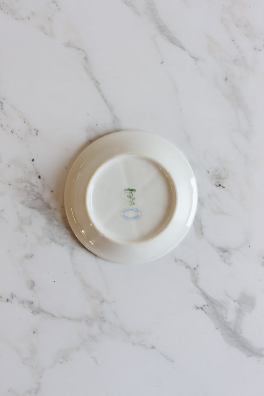 rare 18th century hand painted French "Pré Catelan" bistro tip saucer 2.50f