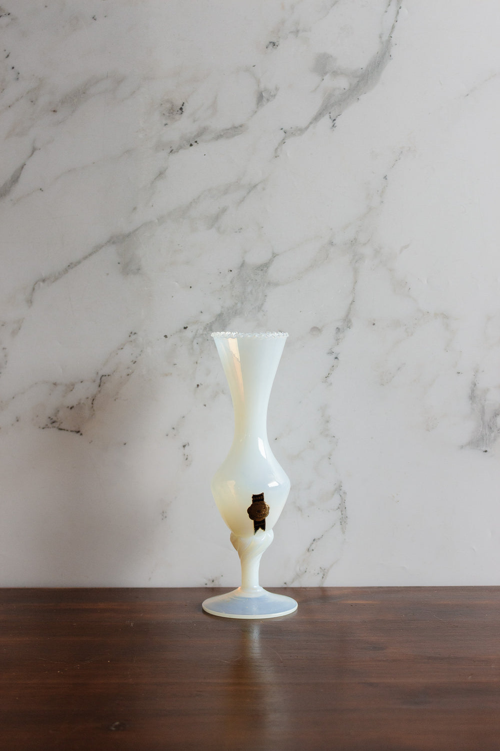 vintage french solifore opaline vase