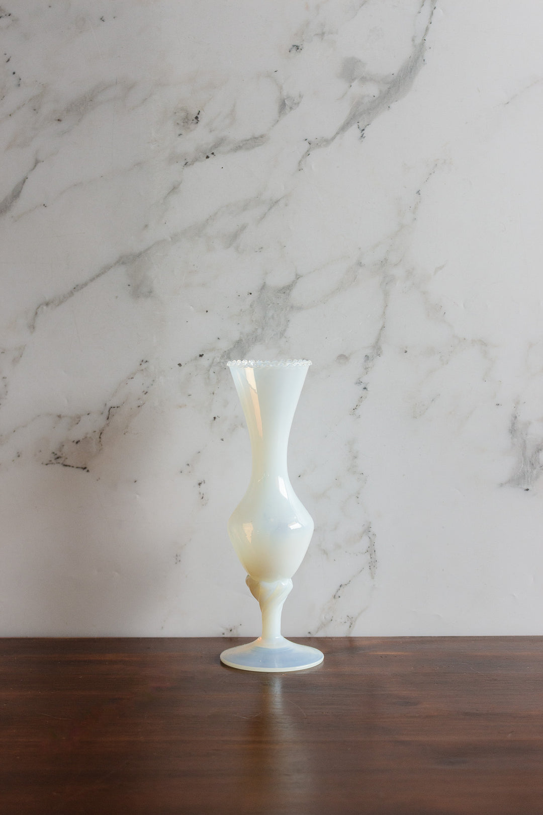 vintage french solifore opaline vase