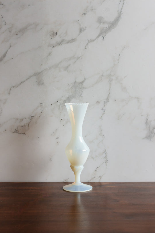 vintage french solifore opaline vase