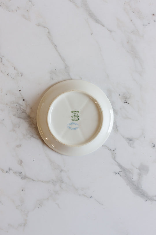 rare 18th century hand painted limoges "Pre Catélan" French bistro tip saucer 2f