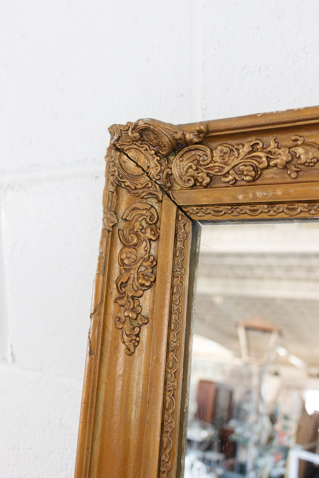 19th century French Napoleon gilt mirror