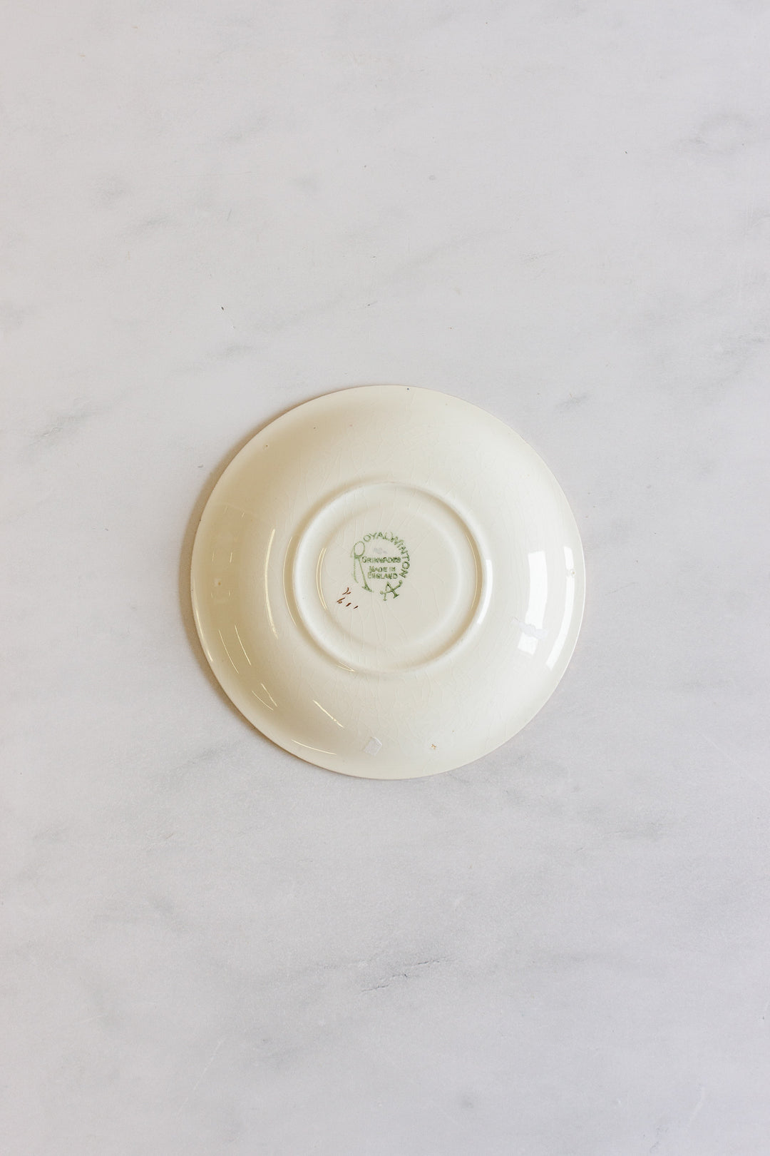 pair of vintage English royal winton floral chintz plates "julia"