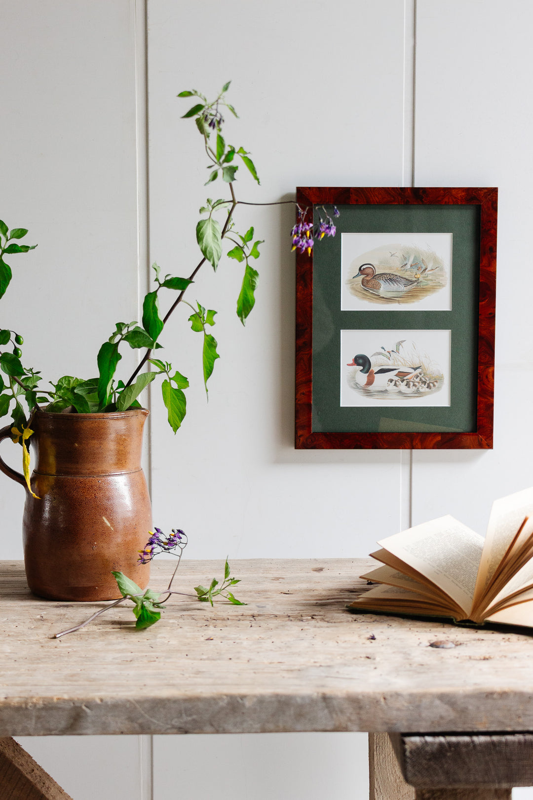 vintage french framed "canard" print