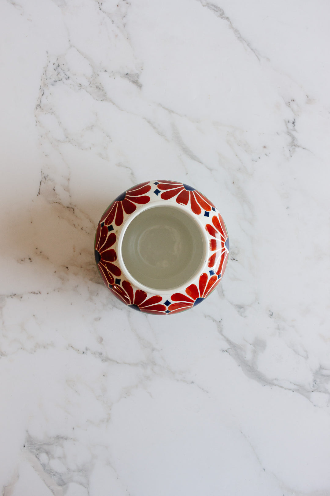 antique société céramique maestricht vase with floral frog top