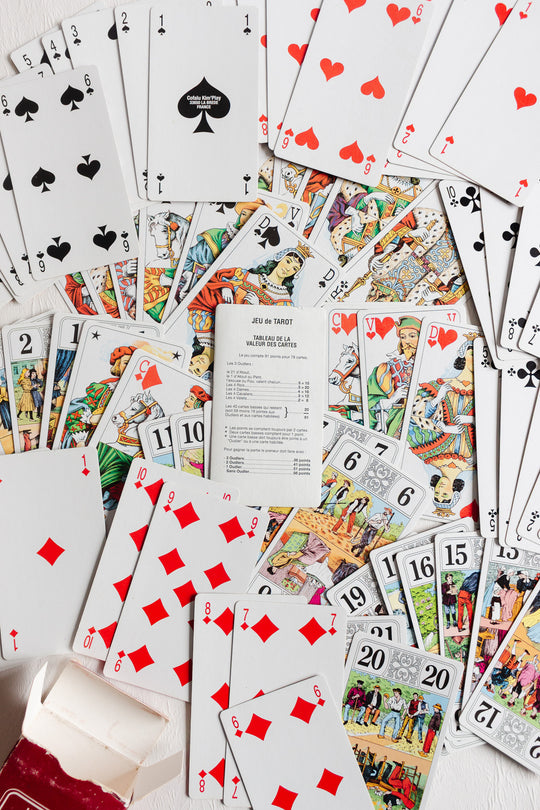 vintage french jeu de tarot deck