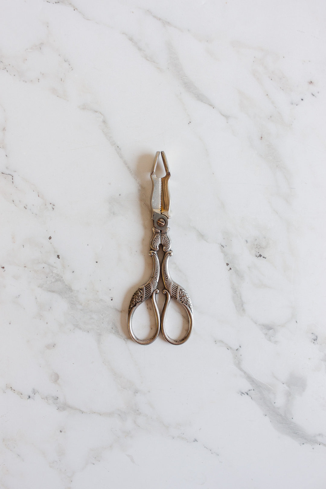 antique french silverplate sugar tongs