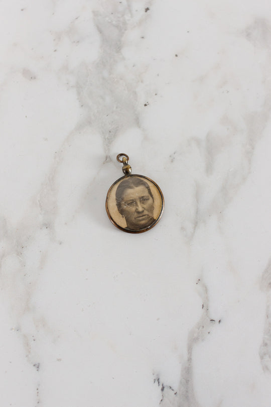 antique french portrait pendants and brooches, set of 6