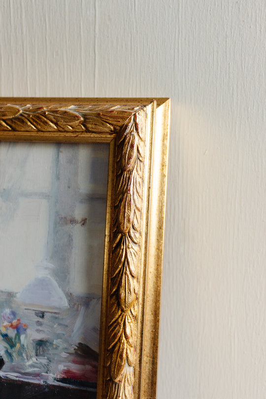 vintage french gilt frame with print