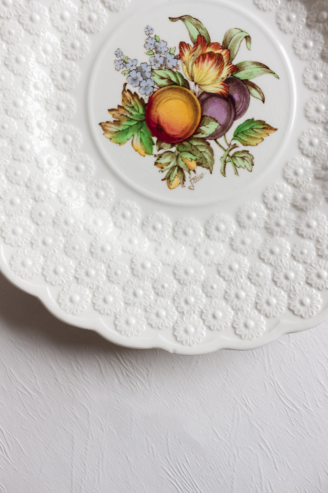 1930s copeland spode "alden" set of plates, set of 4