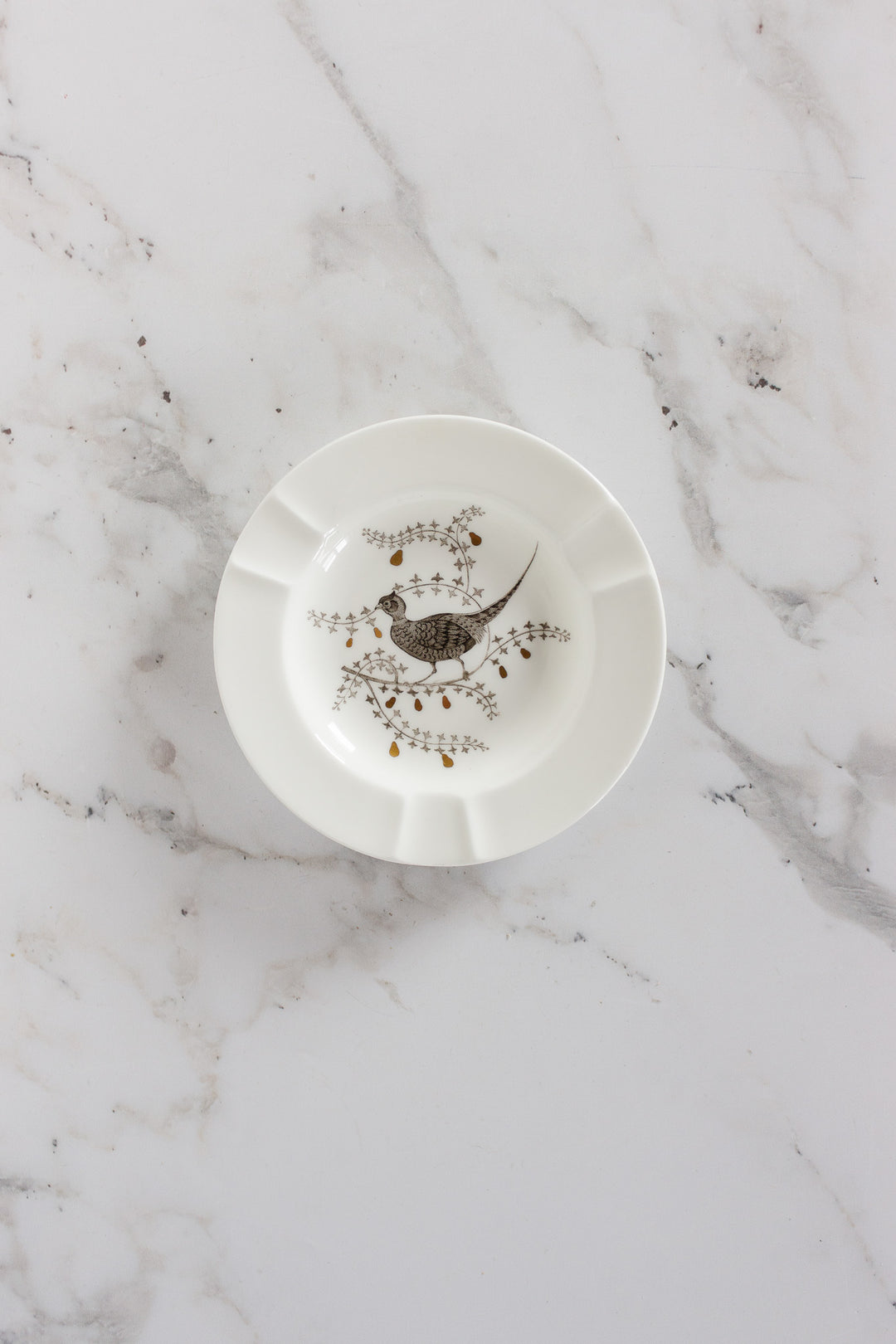 pair of 1960s wedgwood "partidge in a pear tree" ashtrays