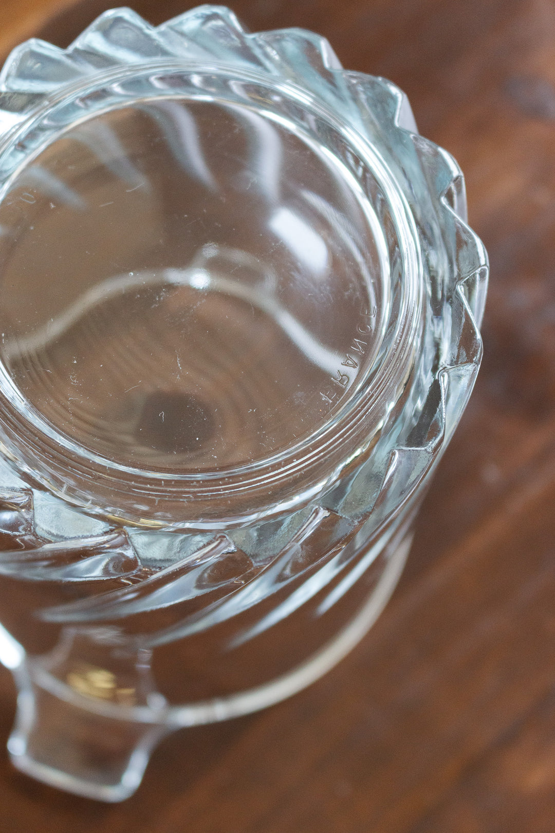vintage french glass ice bucket