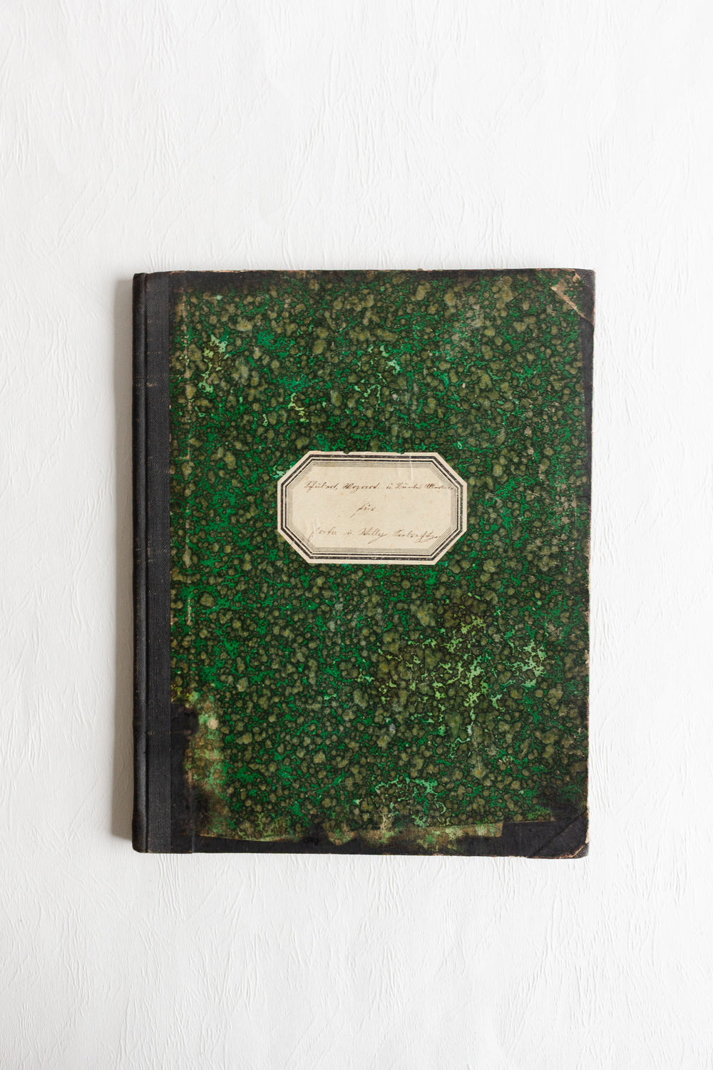 antique german book "the works of composers"