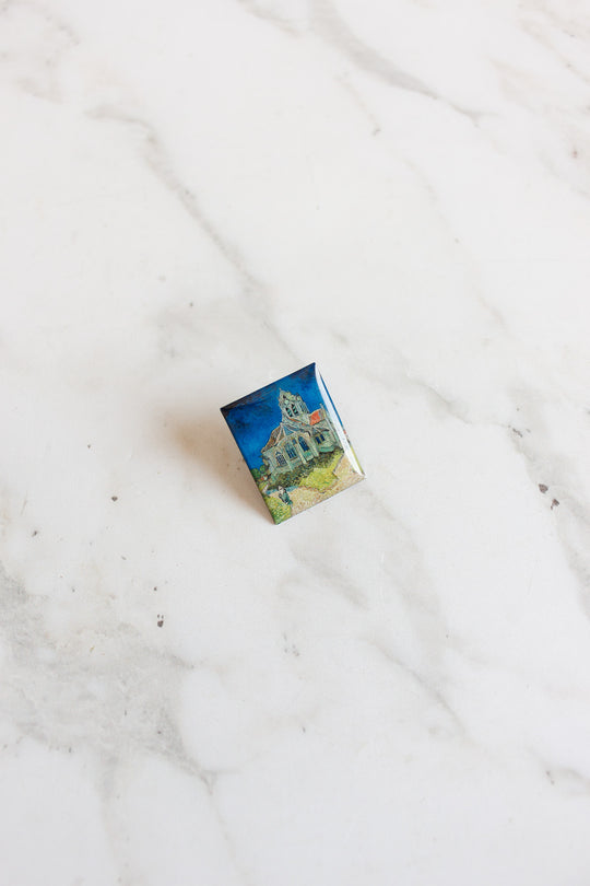 set of 4 vintage french art pins