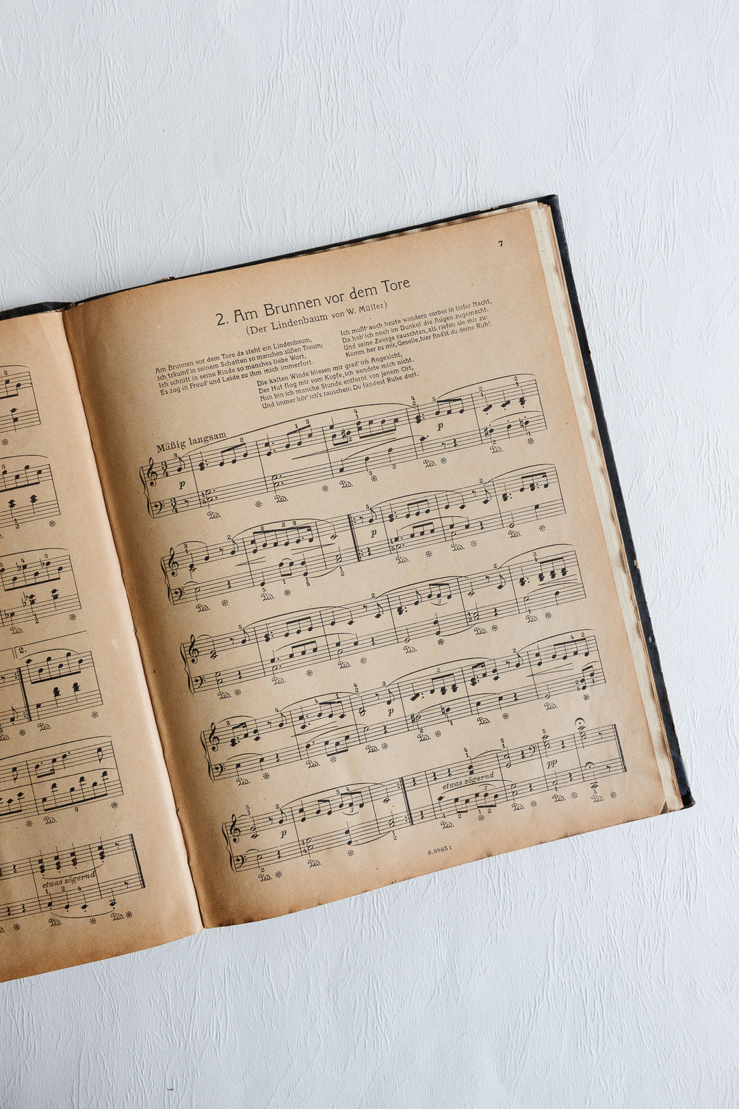 antique german book "the works of composers"