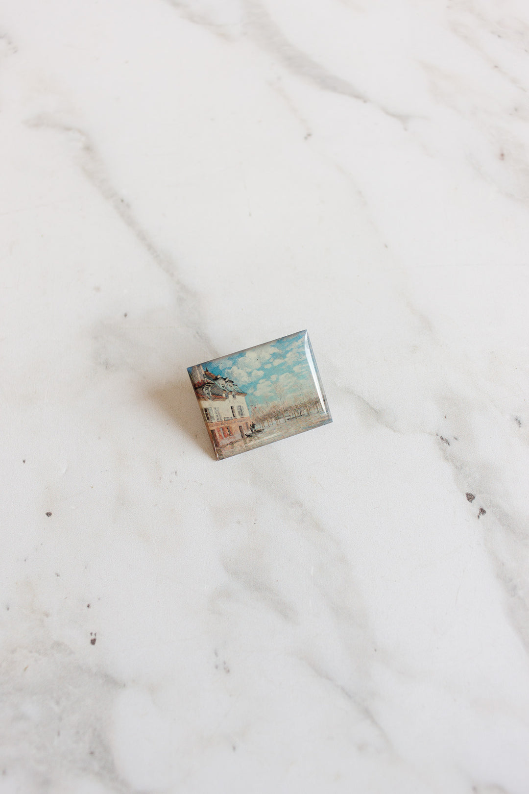 set of 4 vintage french art pins