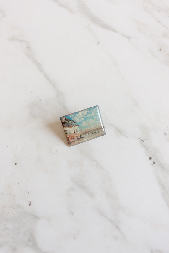 set of 4 vintage french art pins