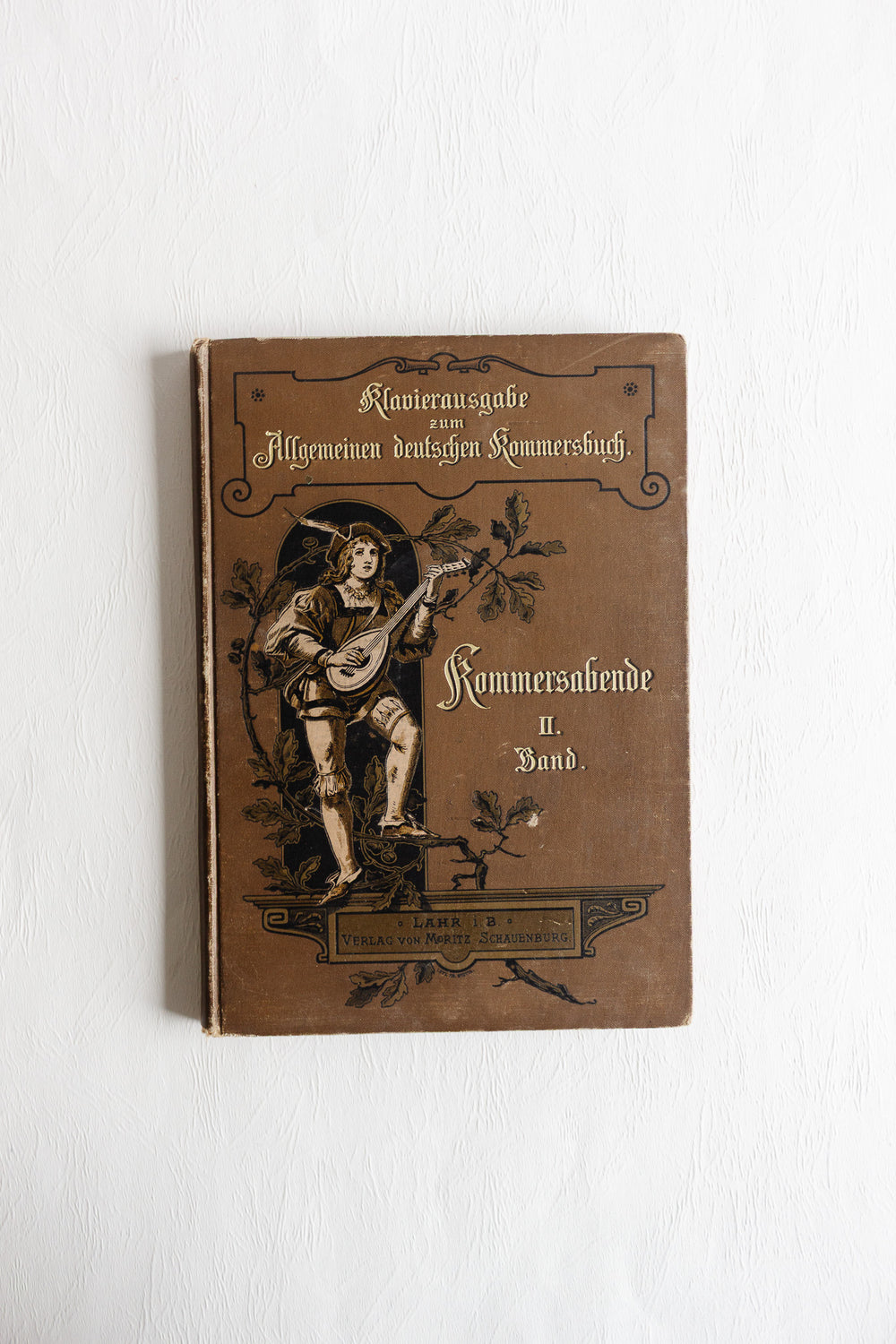 pair of antique german song books