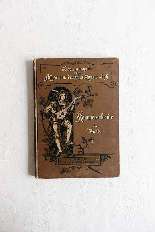 pair of antique german song books