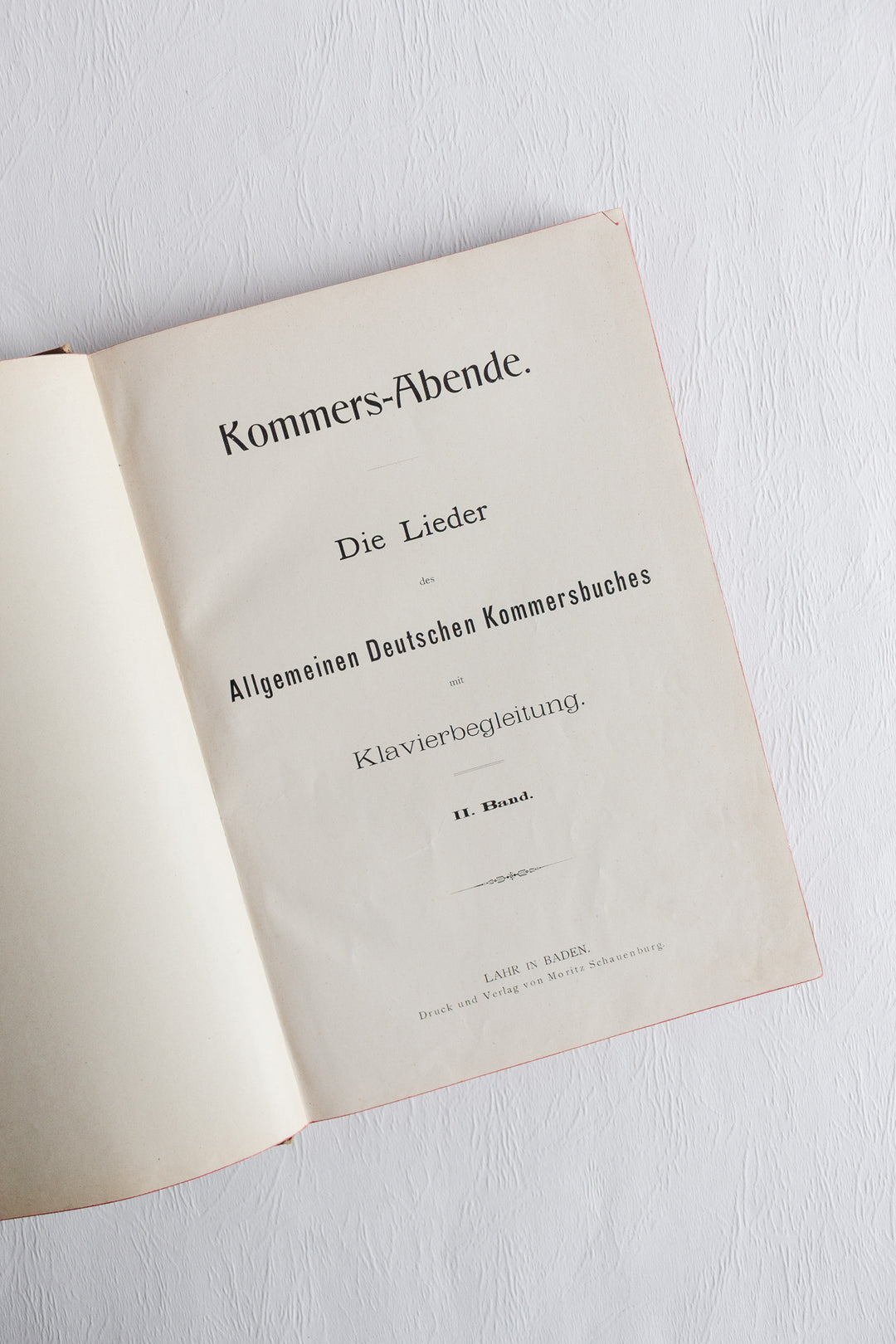 pair of antique german song books