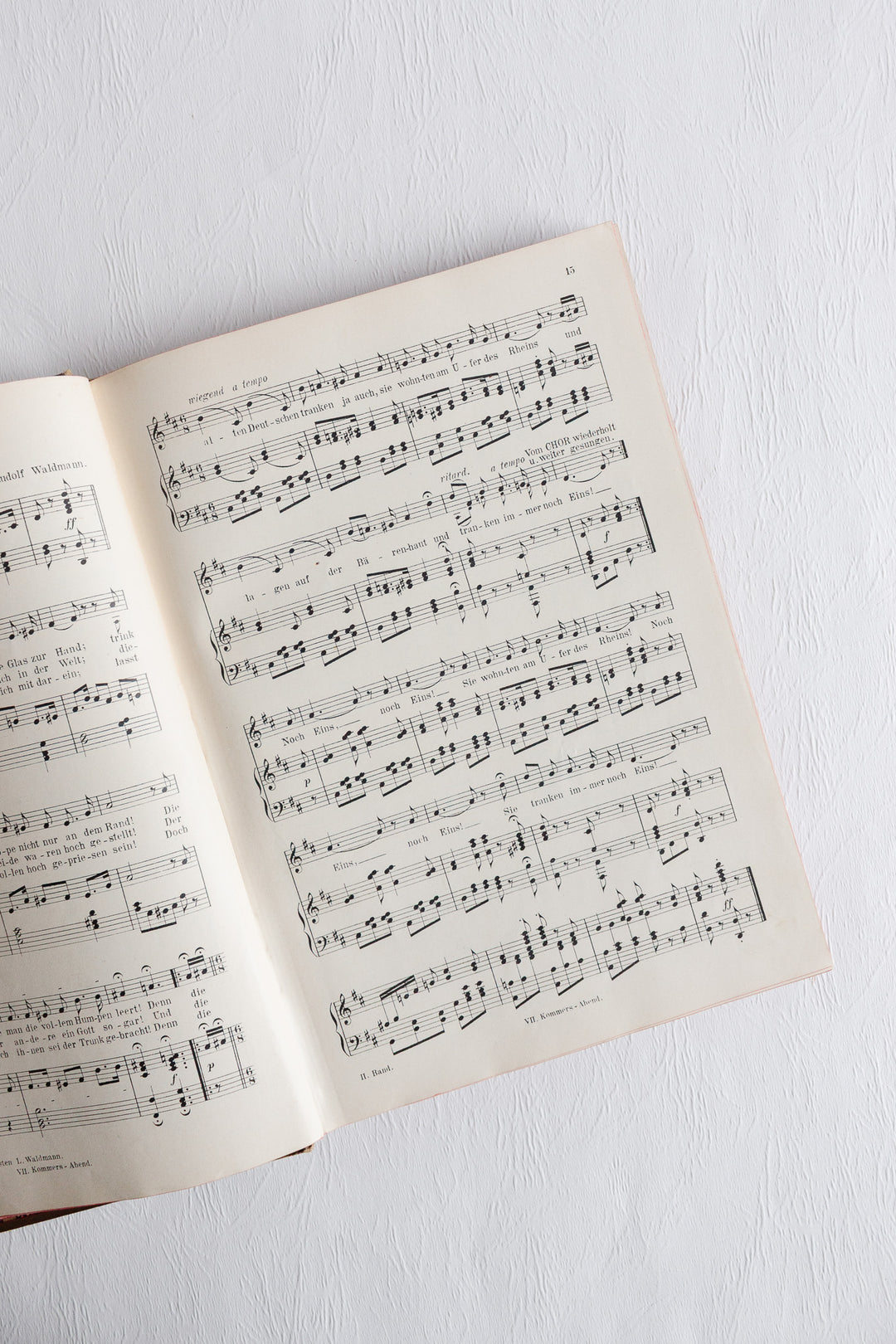 pair of antique german song books