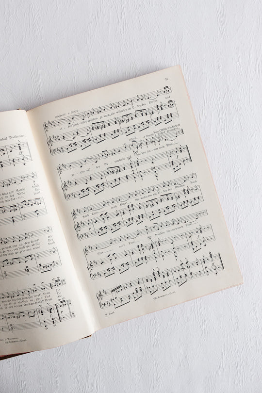 pair of antique german song books