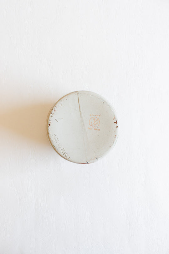 vintage french cornichons pot with cork lid