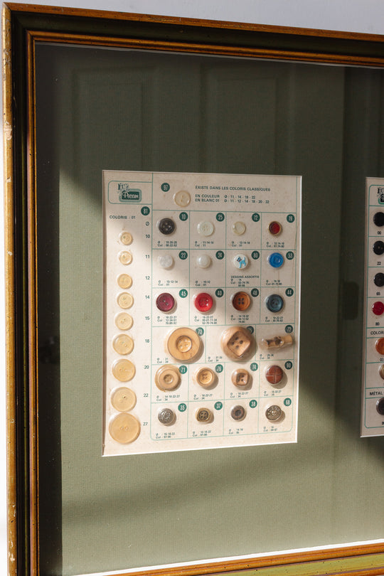 les boutons coloris classiques