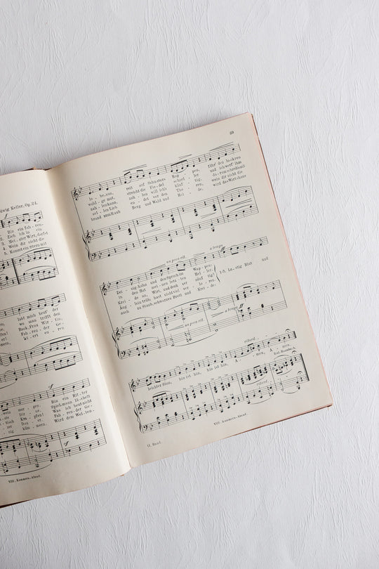pair of antique german song books