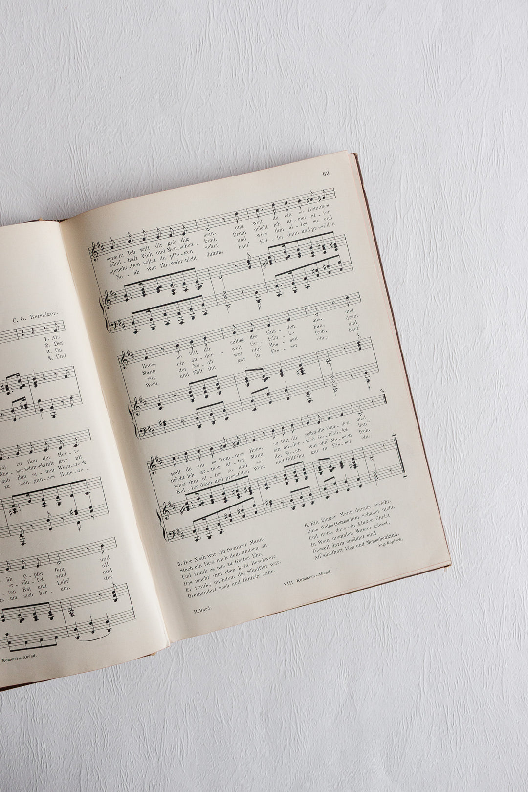 pair of antique german song books