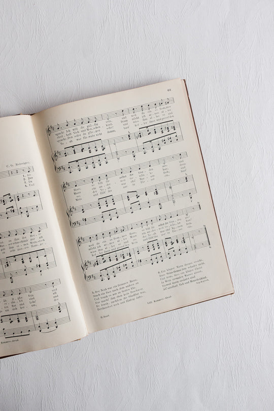 pair of antique german song books