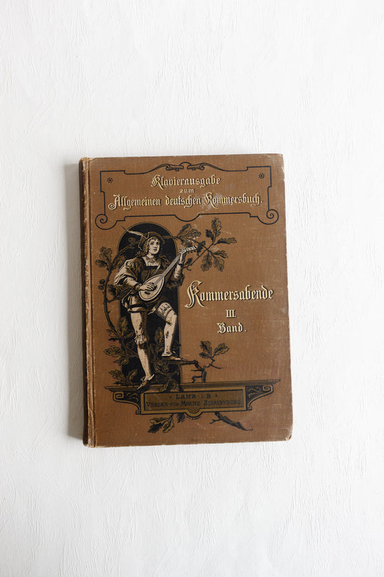 pair of antique german song books