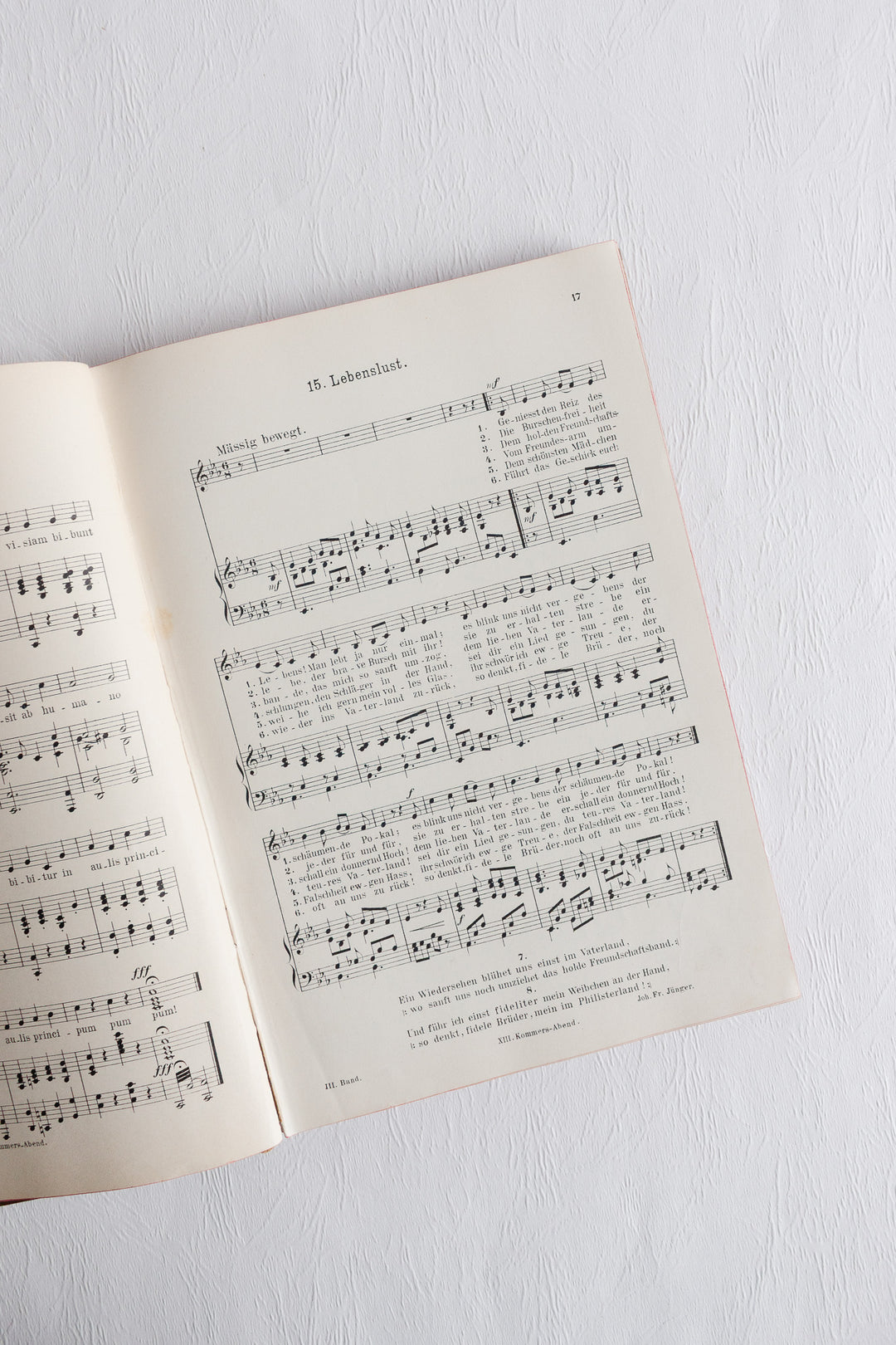 pair of antique german song books