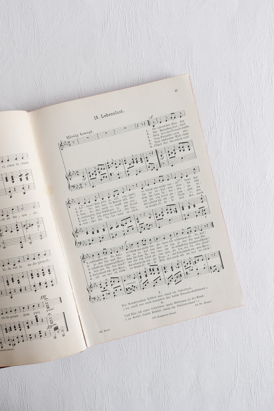 pair of antique german song books