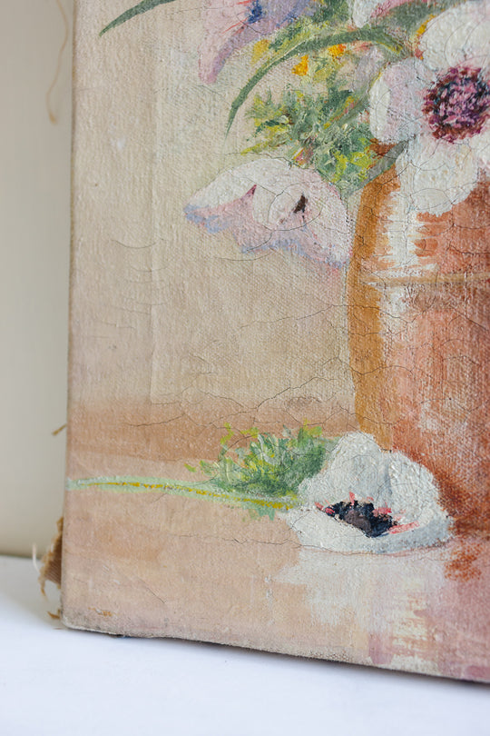 bouquet dans le pot en grès