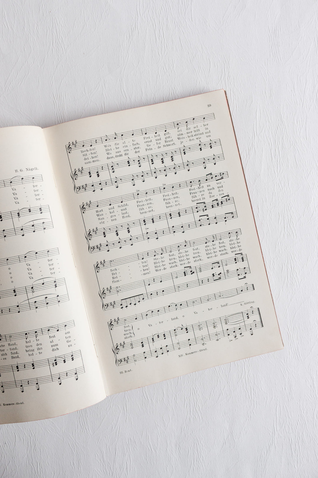 pair of antique german song books