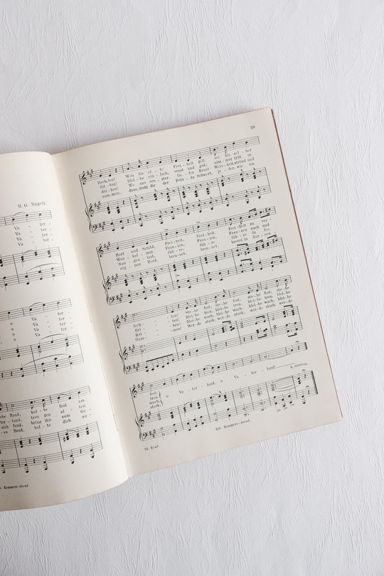 pair of antique german song books