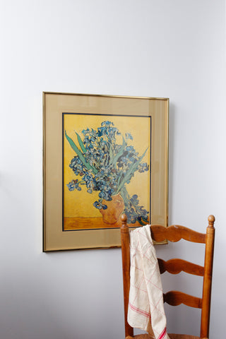 Van Gogh’s "irises in vase" framed print